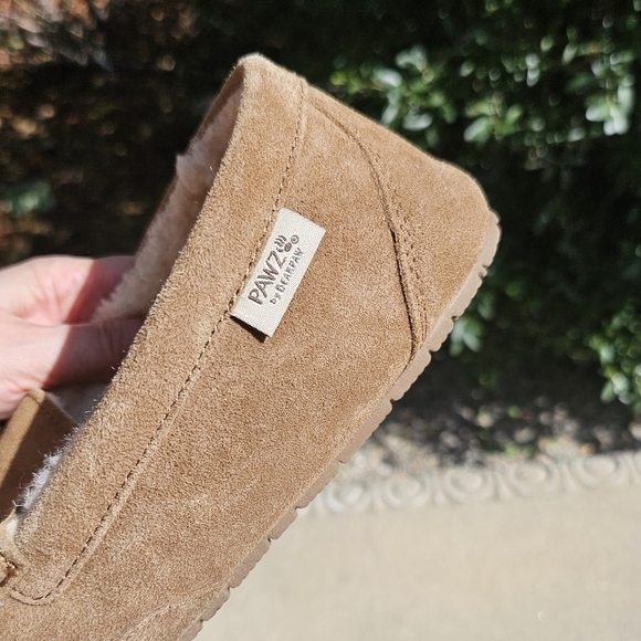 Nwot Men PAWZ BY BEARPAW Genuine Suede Caleb Moccasin Slipper  us 12 - Picture 5 of 13